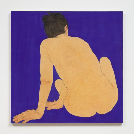 Autolandscape Azure Blue by Seung Ah Paik contemporary artwork Works on Paper