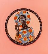 Tangerine III by Michael Gah contemporary artwork mixed media textile