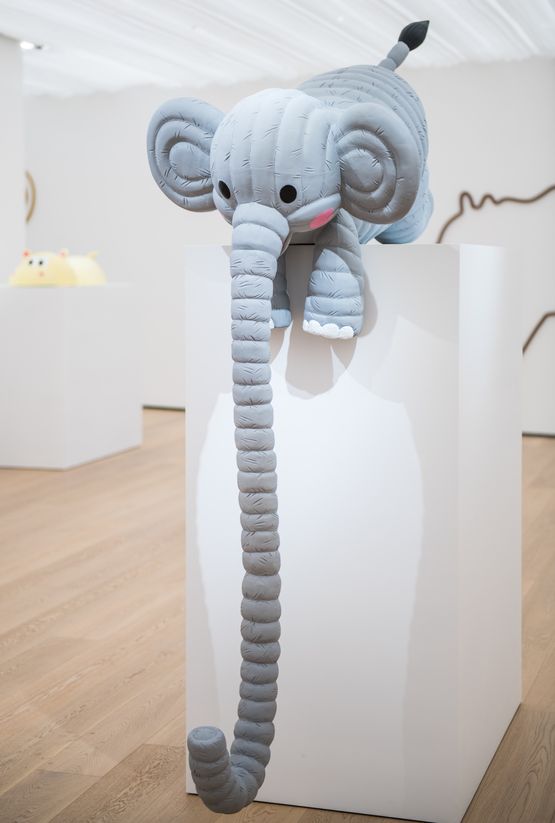 Bubblecoat Elephant II by Florentijn Hofman contemporary artwork Sculpture
