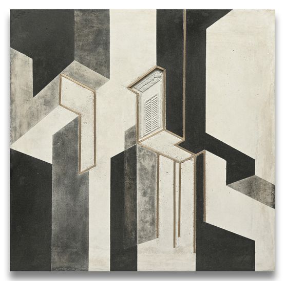 Intersected Space 12 by Rathin Barman contemporary artwork Works on Paper