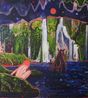 Night Swimming with Horse I by Stephen Pleban contemporary artwork Painting