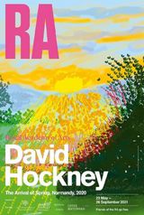 Royal Academy Exhibition Poster by David Hockney contemporary artwork print works on paper