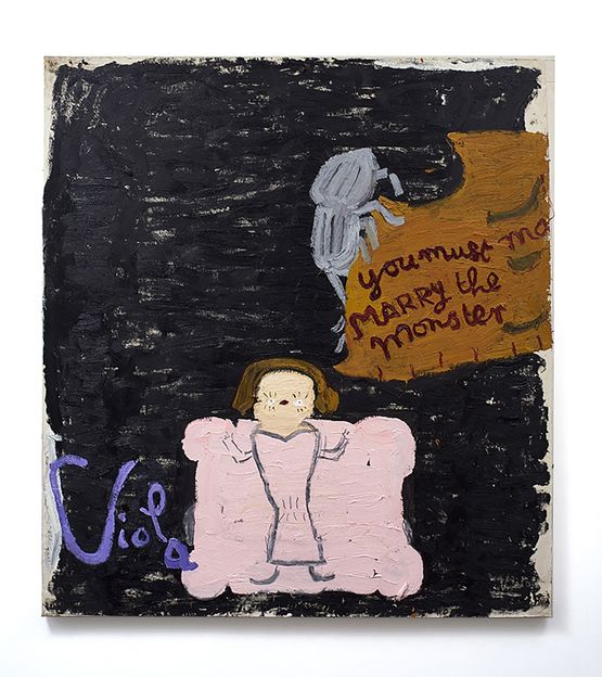 Tale of Tales Flea Film Notes by Rose Wylie contemporary artwork Painting