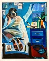 Day Studio Uniquely hand-embellished by Danielle Orchard contemporary artwork painting print works on paper