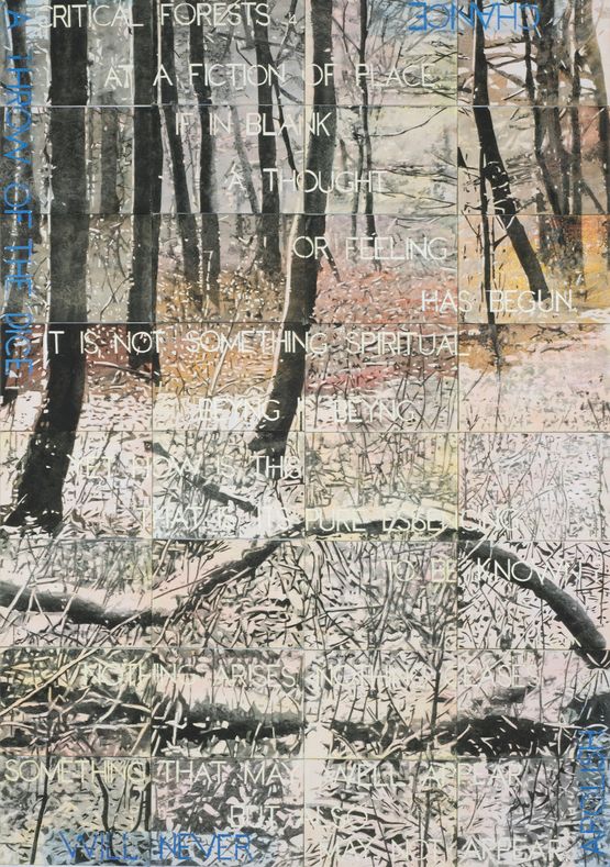 Critical Forests 4 by Imants Tillers contemporary artwork Painting