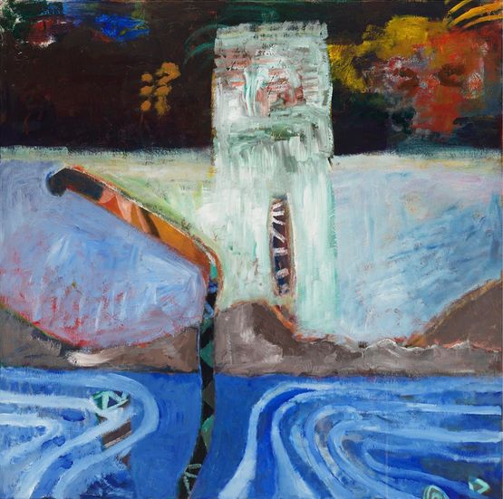 Earth and Sky by Mario Martinez contemporary artwork Painting