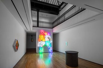 Contemporary art exhibition Ivan Navarro Cyclops at Templon 28 Grenier Saint-Lazare Paris France