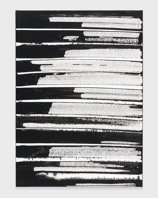 Encre sur papier 75.4  54.5 cm 1995 by Pierre Soulages contemporary artwork Works on Paper