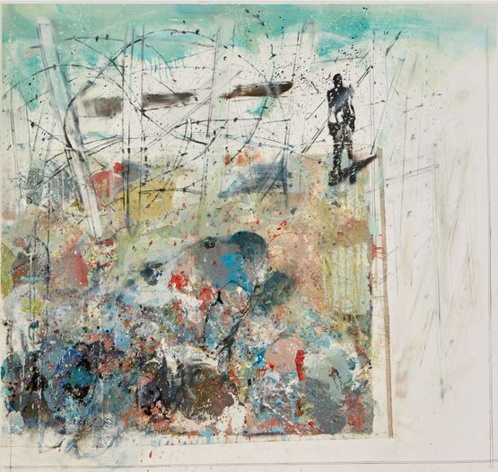 Dove vanno by Cesare Lucchini contemporary artwork Painting