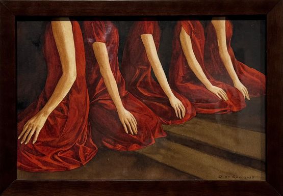 We are the Frayed Edges of an Unseen Weaving by Dian Suci contemporary artwork Works on Paper