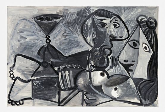 Couple with Cup by Pablo Picasso contemporary artwork Painting