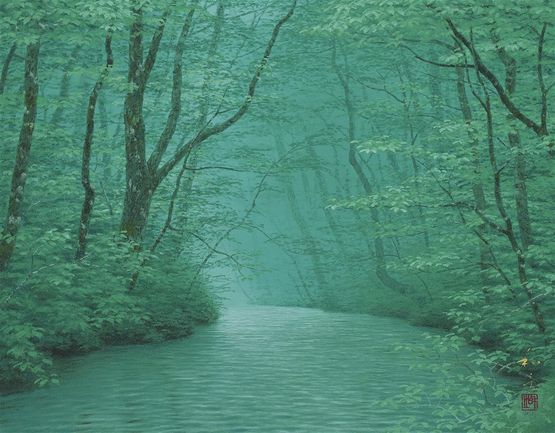 Oirase-seiryu by Kazuyuki Futagawa contemporary artwork Painting