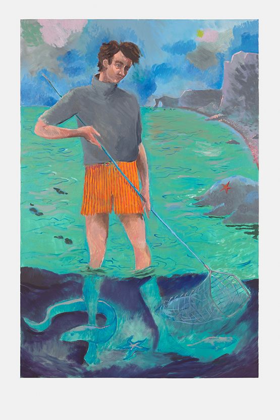 Day Fishing by Charles Hascoet contemporary artwork Painting