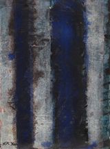 Burnt Umber  Ultramarine by Yun Hyong-Keun contemporary artwork painting