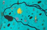 Black River by Wardha Shabbir contemporary artwork painting works on paper