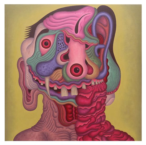 The Gash by Louie Cordero contemporary artwork Painting