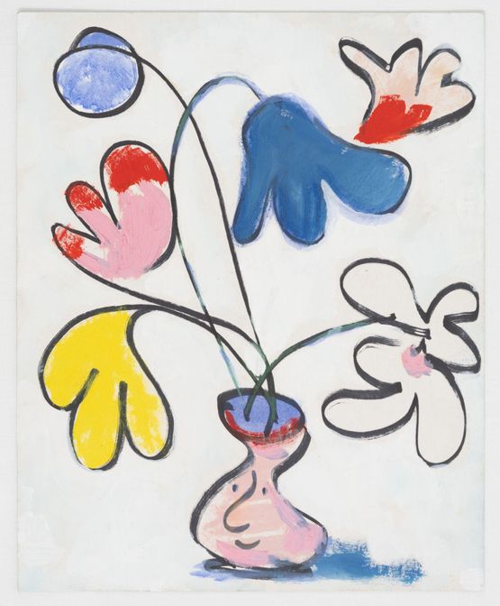 Flowers by Antone Konst contemporary artwork Painting