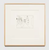 Two Women by Saul Steinberg contemporary artwork print
