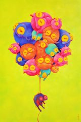 Ballooning Favors by Clasutta contemporary artwork painting