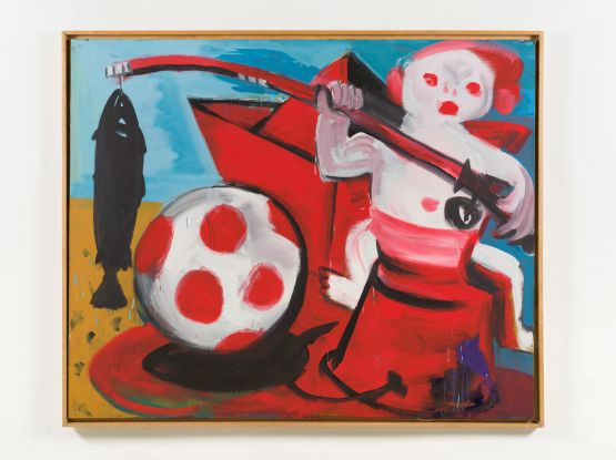 Strandleben by Karl Horst Hodicke contemporary artwork Painting