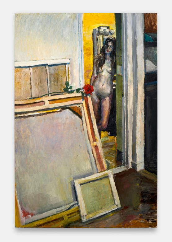 Untitled Red Rose by Jesse Edwards contemporary artwork Painting