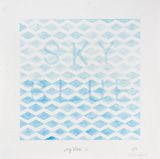 sky blue iii by Noor Mahnun Anum contemporary artwork painting works on paper