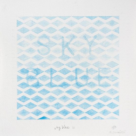 sky blue iii by Noor Mahnun Anum contemporary artwork Painting
