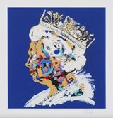Eternal Queen - Cobalt Blue by Bradley Theodore contemporary artwork print