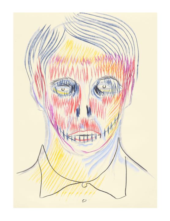 Face and Mask 26 by Carlos Amorales contemporary artwork Works on Paper