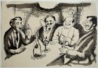 Stammtischrunde by August Macke contemporary artwork Works on Paper