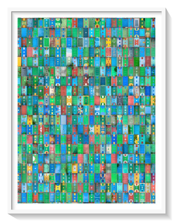Court Grid by Austin Bell contemporary artwork Painting