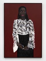 White Tote Bag by Amoako Boafo contemporary artwork painting