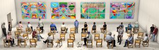 Pictures at an Exhibition by David Hockney contemporary artwork Photography