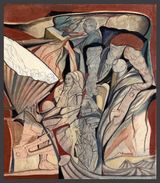 Unsettled Lives 4 by Vikrant Bhise contemporary artwork painting