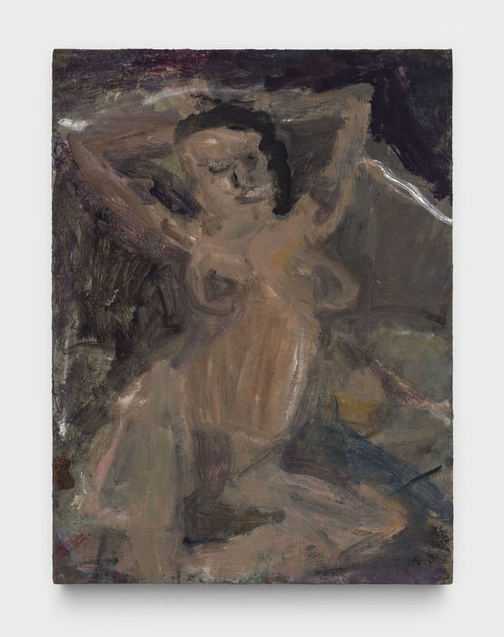 Nude Leaning Back by Janice Nowinski contemporary artwork Painting