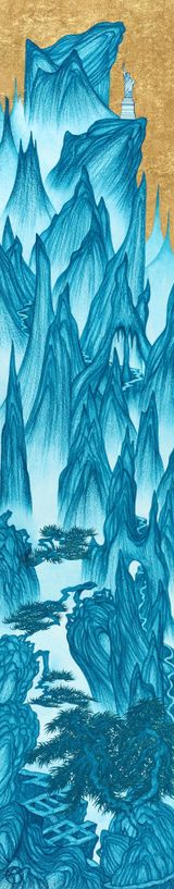 Nature Plus  Lonely Statue of Liberty by Yao Jui-Chung contemporary artwork works on paper