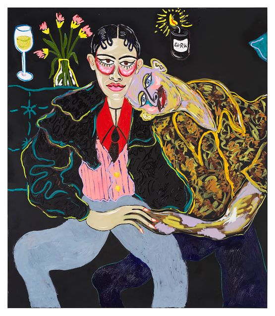 The Lovers by Constance Tenvik contemporary artwork Painting