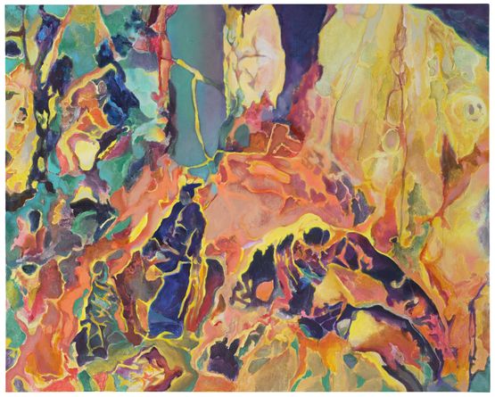 Celestial Beings in the Forest by Guo Hongwei contemporary artwork Painting