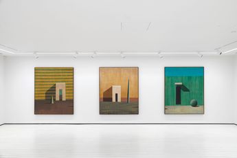 Contemporary art exhibition Ramon Enrich Dos Verds I Un Blau at Cadogan Gallery London United Kingdom