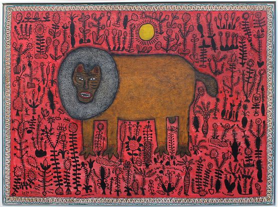 Macan Di Hutan AnggrekTiger in the Orchid Forest by Yunizar contemporary artwork Painting