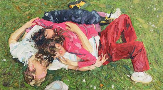 Triade by Erik Schmidt contemporary artwork Painting