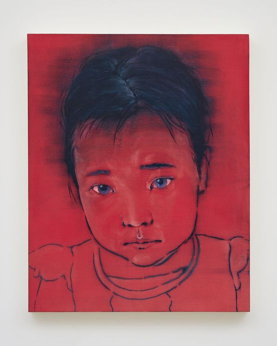 Blue in Red by Noritaka Tatehana contemporary artwork Painting