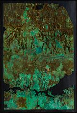 copper large by Kirtika Kain contemporary artwork print mixed media textile