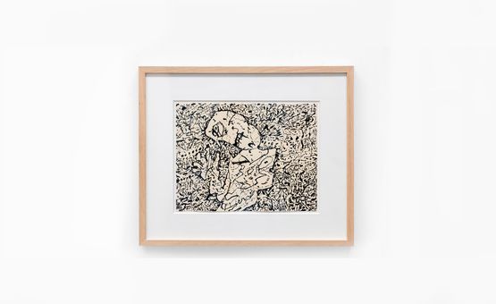 Personnage dans un paysage by Jean Dubuffet contemporary artwork Works on Paper