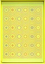 Yellow rain by Alberto Biasi contemporary artwork mixed media