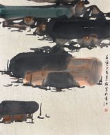 Fishing Boats by Lui Shou-Kwan contemporary artwork painting