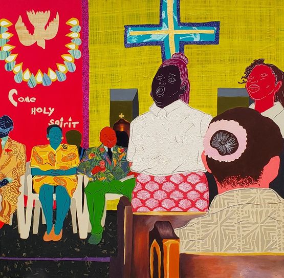 Come Holy Spirit by Cydne Jasmin Coleby contemporary artwork Painting