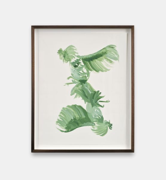 Untitled Rooster Study by Holly Lowen contemporary artwork Painting