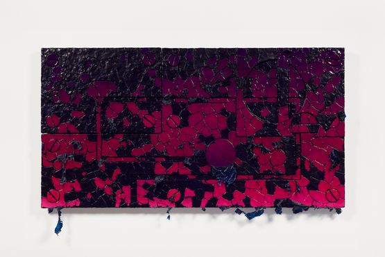Flag conduits by Ajay Kurian contemporary artwork Painting