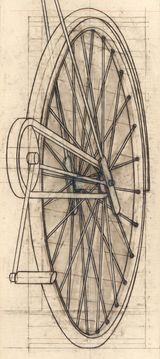 Studie zu Schicksal by Konrad Klapheck contemporary artwork drawing